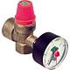 Safety valves Heating with Pressure gauge
DN 15 (1/2") female thread x DN 20 (3/4") female thread Standard 1