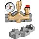 Boiler safety group, brass with insulation 3 bar safety valve