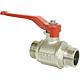Ball valve, ET x ET with lever handle Standard 1