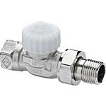 Thermostatic valve body V-exact II, straight design, IT, for reverse flow direction