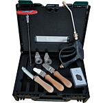 Heat exchanger cleaning set in system case