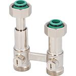 Twin-tube radiator valves Exclusive for valve compact radiators with DN 20 (3/4”) external thread (Eurocone)