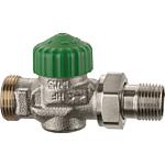 Thermostatic valve bodies Eclipse 300, straight through version, male Eurocone 3/4”.