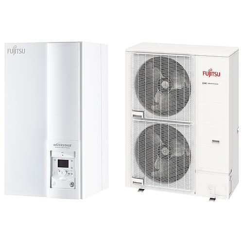 Pompe à chaleur-Splitt Fujitsu Waterstage Super-Highpower 15 kW, air/eau