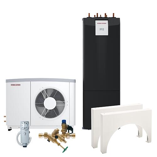 Air-to-water heat pump set "new build" WPL 17 ACS + 3 x EM DFB home shirt 2024 Anwendung 1