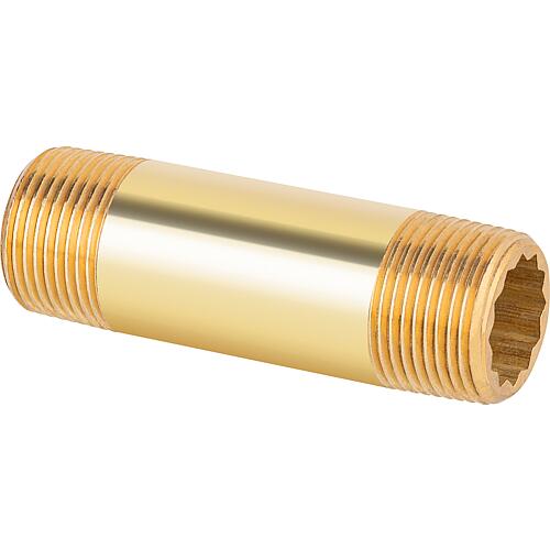 Brass double nipple 3/4"x 80