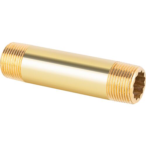 Brass double nipple 3/4"x 100