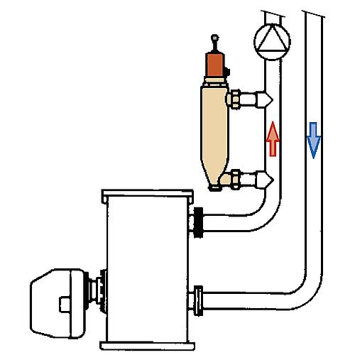 Low water indicator, mechanical, model WMS-WP 6, DN20 (¾")