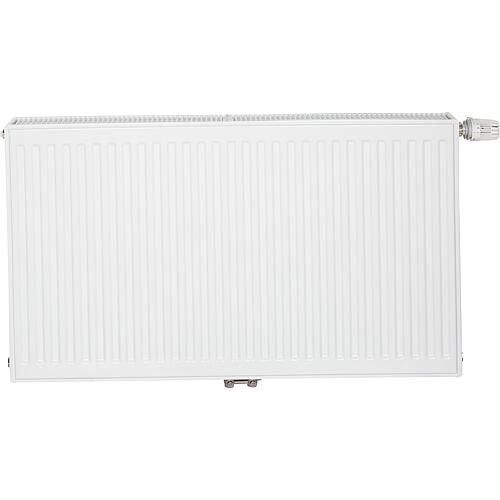 Profile radiator PLATTELLA V6 L centre connection, type 33 installation height 600 mm