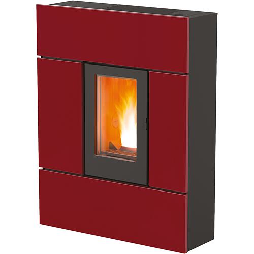 MCZ Ray C. Air 8 R pellet stove, basic appliance with Bordeaux metal cladding, 7.8 KW