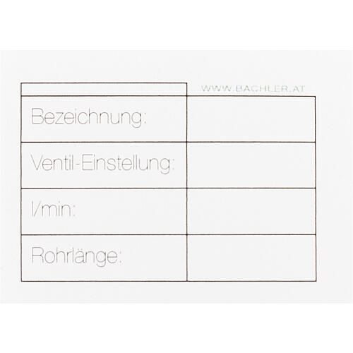 Information stickers: underfloor heating manifold, 35 x 25 mm, 50 pcs