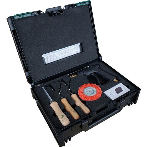 Heat exchanger cleaning set in system case Anwendung 1