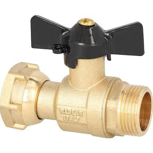 Brass ball valve DN 20 (3/4") AG x DN 20 (3/4") ÜWM, with butterfly handle Anwendung 1