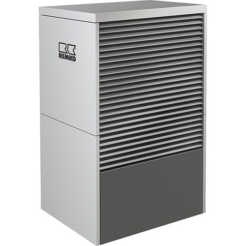 Pompe à chaleur monobloc Remko LWM 150, 10 - 13 kW, aspect aluminium