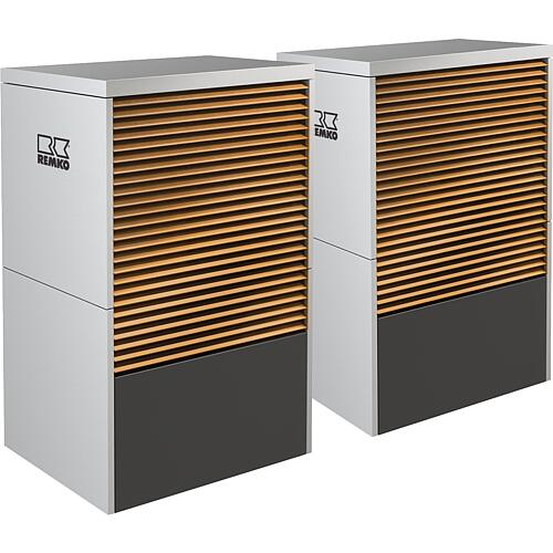 Remko LWM 150 Duo series monobloc heat pump, wood