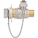 Ball valve with closure cap and square cap, no handle Standard 2