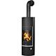 Pellet stove Justus Faro Aqua 2.0, steel, black, body steel, black