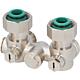 One pipe radiator valves for radiator connection DN20 (3/4") Eurocone, angle type
