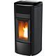 MCZ Club Air 10 UP! pellet stove, basic appliance with matt black metal cladding, 10 kW