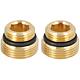 Transition nipple brass DN20(3/4") x DN15(1/2") flat-sealing, PU 2 pcs.