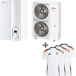 Pompes à chaleur air/eau Split Super High-Power 17/400V + 3 x maillots EM DFB-Heimtrikot 2024