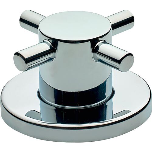 Ready-made set for concealed ball valve, chrome-plated Handles Standard 1
