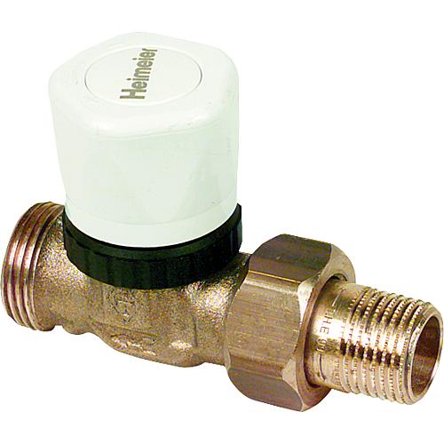 Flow control valve with thermostat top part Standard 1
