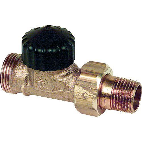 Flow control valve with thermostat top part Standard 2