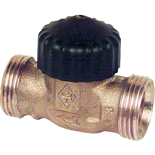 Flow control valve with thermostat top part