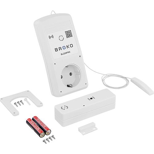 Wireless exhaust air safety switch BL220F, socket outlet version