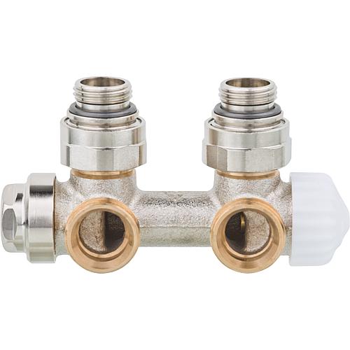 Thermostatic valve body Multilux for lower two-point connection Standard 1