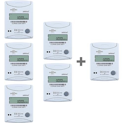 Benefit package 5 + 1 compact heat meter DN 20 (3/4")