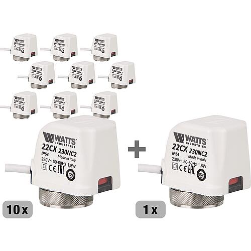 Benefit package 10 + 1 Electro-thermal actuators Watt Power Control 22 CX Standard 1