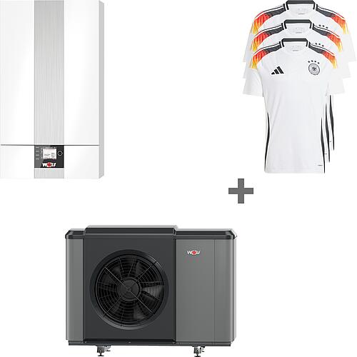 Promotional package CHA Monoblock heat pumps 07/400V, 9146862 + 3 x EM DFB home shirt 2024 Standard 1