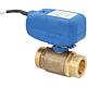 TMO XL 2-way electric ball valve, AG, flat-sealing