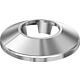 Clamping rosette RVC 12 mm, chrome-plated