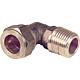 Compression fitting made of brass, screw-in bracket (ET)