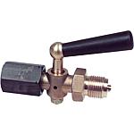 Pressure gauge shut-off valve, clamping sleeve x pins