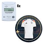 Promotional package 6 x Evenes DN 20(3/4") x 130mm compact heat meters + original DFB 2024 adidas home jersey