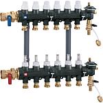 Underfloor heating manifolds plastic