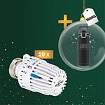 Promotional package Thermostat heads + free WS SIGG H&C one Light drinking bottle 0.55 l