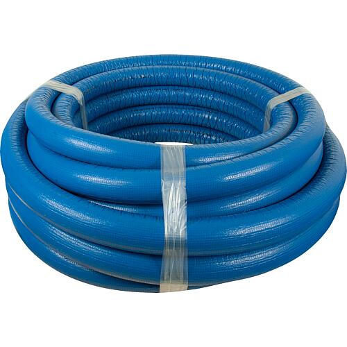 Multitubo multi-layer composite piping, blue, pre-insulated S26, PU 25 m, in rolls Standard 1