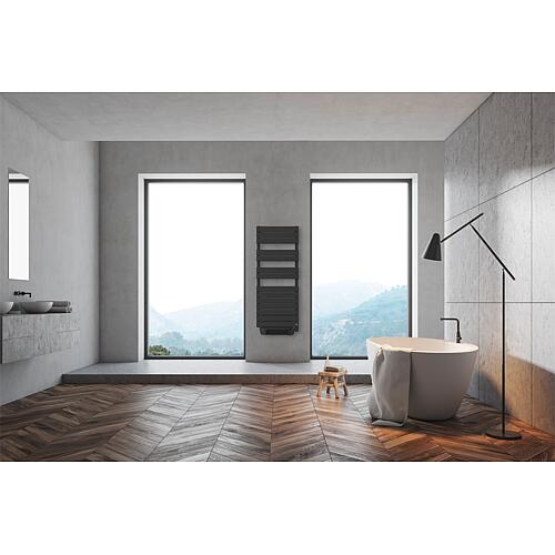 Electric Towel radiators with Fan, COBALTO E-Flow 500W, anthracite