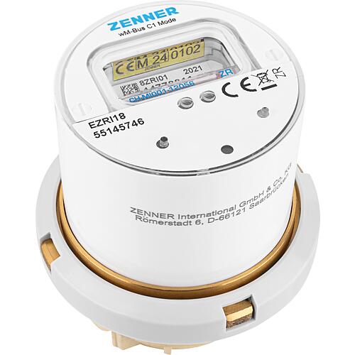 Radio measuring capsule Water meters Zenner Minomess BR M66 x 1 V2 30°C 2.5 R40V 325 RK ZR, wireless M-Bus