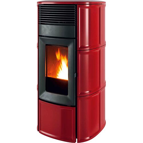 MCZ Suite Hydromatic 18 R pellet stove, basic appliance with Bordeaux Ceramic cladding, 17.7 KW