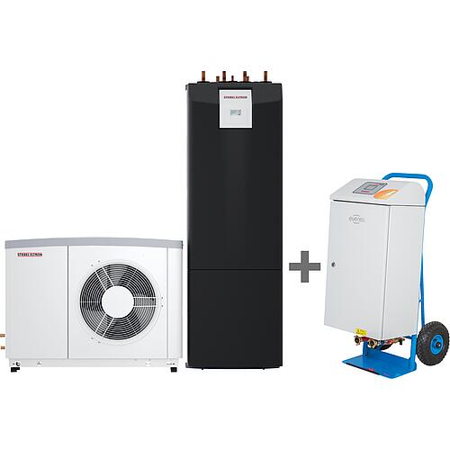 Benefit package Heat pumps WPL 17 ACS classic + Mobile electric heating system EWM21/2.0 Standard 1