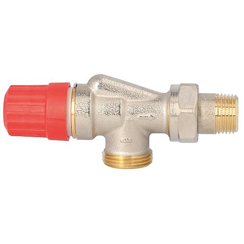 Thermostatic valve Danfoss RA-N15 UK, axial shape, DN15 (1/2")xDN20 (3/4") Eurocone