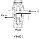 Thermomischer  Typ VTA 321, Innengewinde