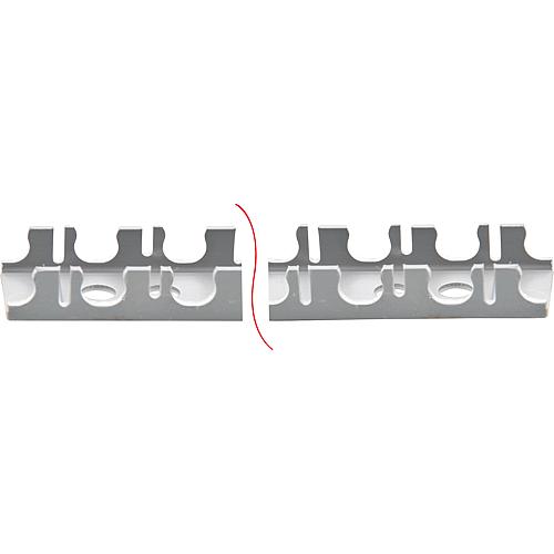 Wall clamping rail