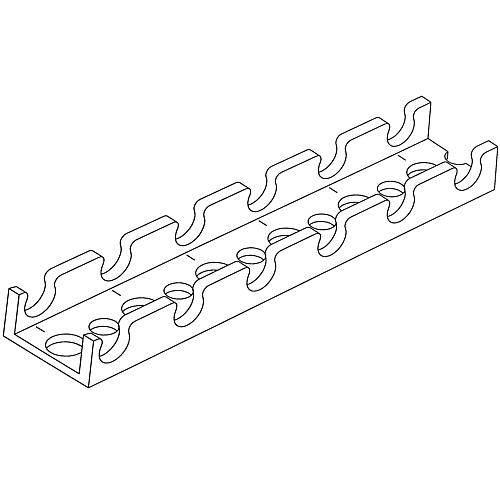 Wall clamping rail